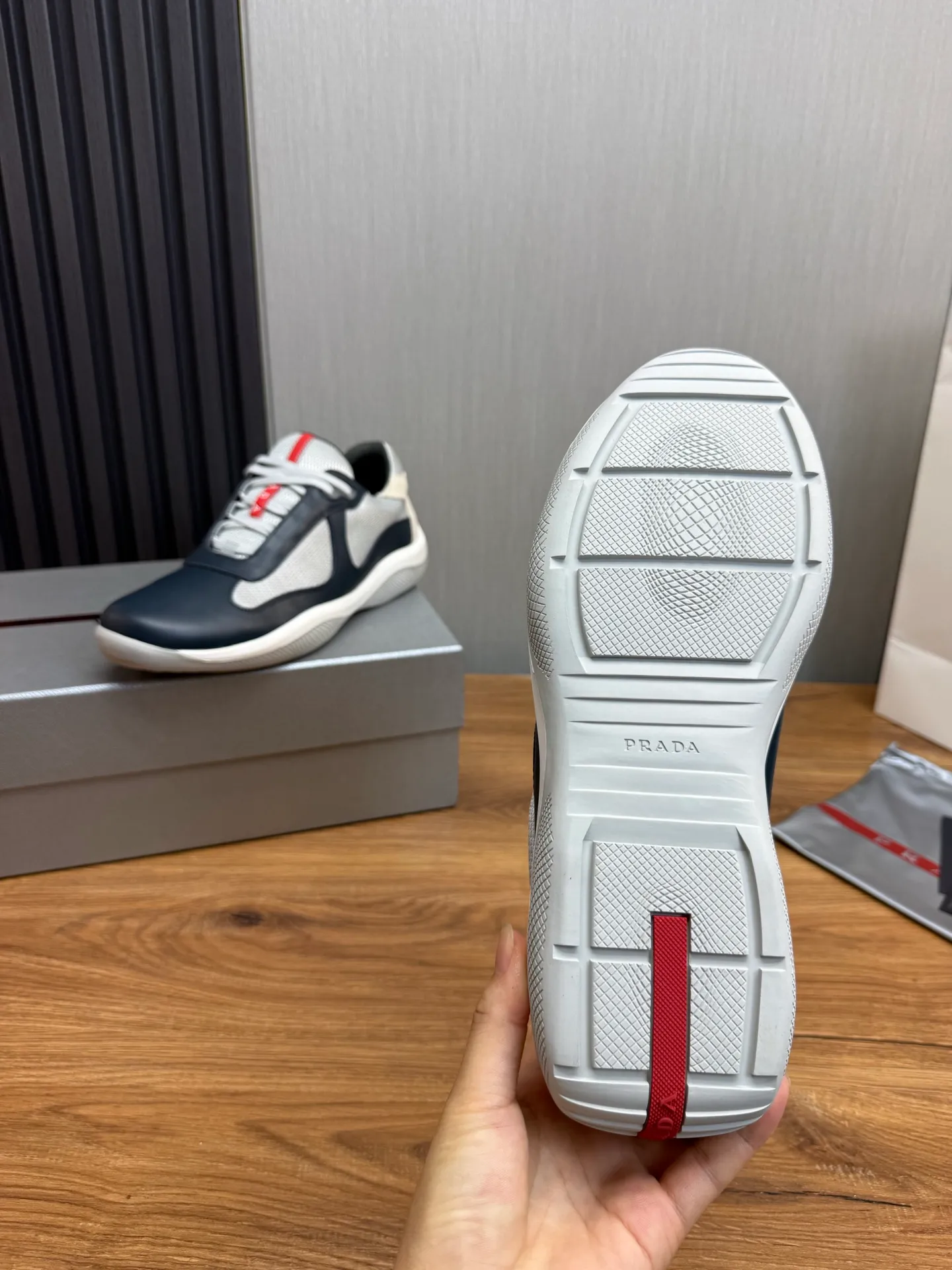 Men's shoes 💰560💰 [PRADA] Men's shoes are popular in the counter, official website is synchronized, 1 high-quality shipment ✔️Original cowhide upper + cowhide lining, 1🆚1 replica, original sole, 38-45 (45 customized, non-refundable)